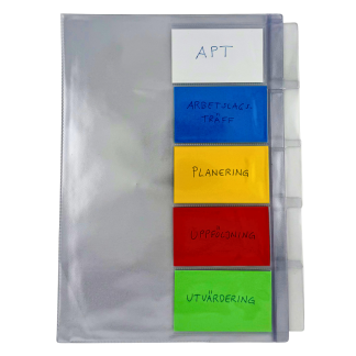 Premium 5-Fliksmapp med färgade etiketter