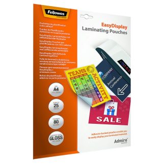 Lamineringsfickor A4 80 Mikron Blank, 25/fp