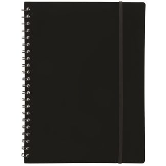 Anteckningsbok A4, plastomslag, svart, linjerat
